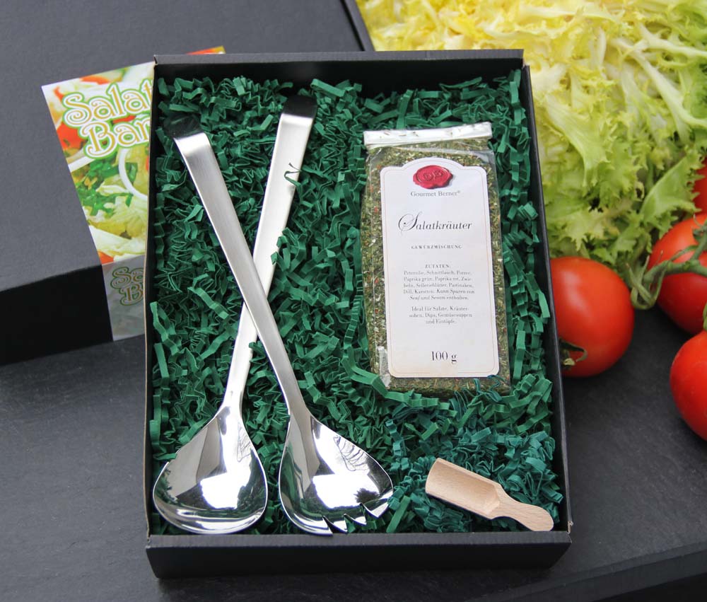 Salatbesteck in Geschenkbox